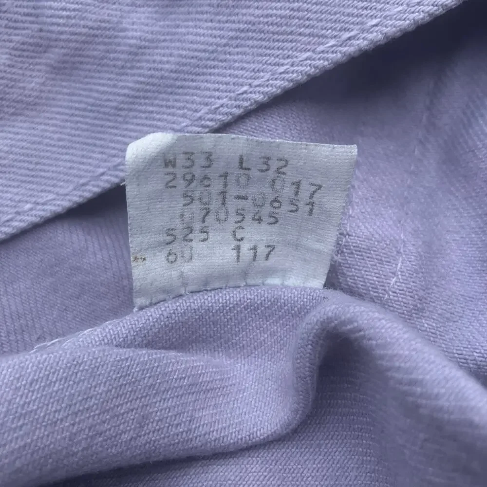 VTG Levi’s 501 Jeans Sz 33 x 32 (Act 31 x31) Gray Blue 525 Straight 80s Normcore